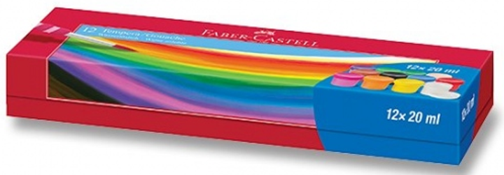 Farby plakatowe Faber-Castell 12 kolorów po 20 ml (4005401210504) - obraz 2