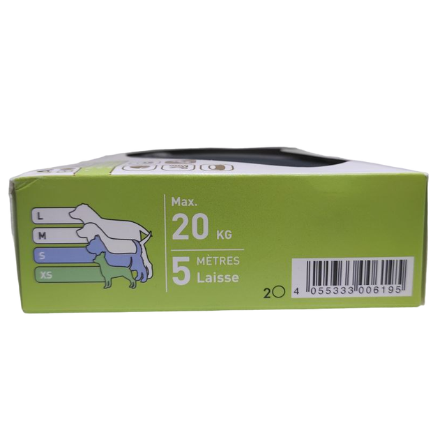 Повідець-рулетка Zoofari Laisse Enrouleur LED червоний 5 м до 20 кг - зображення 3