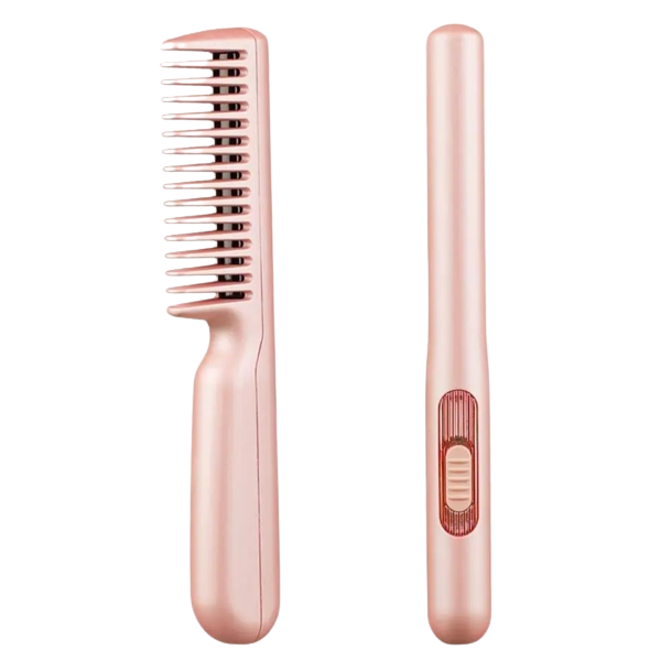 Электрическая расческа-выпрямитель Kalipso Mobile Heat Comb USB розовая - изображение 2