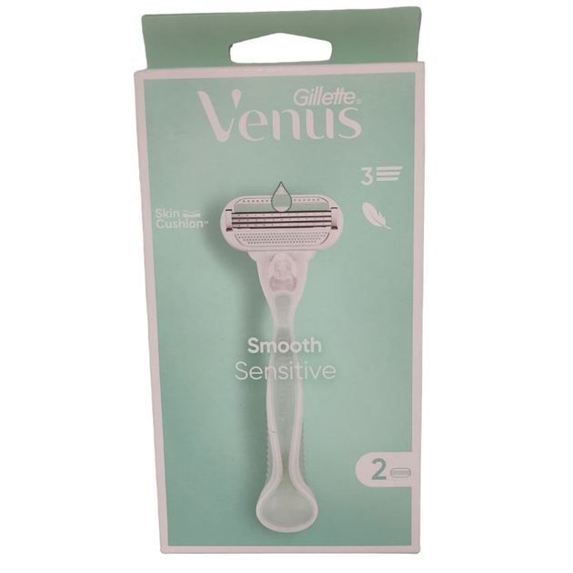 Станок для гоління Gillette Venus Smooth Sensitive із 2 змінними касетами - зображення 2