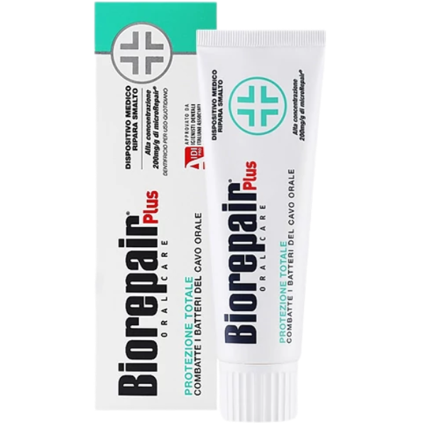 Зубна паста Biorepair Plus Professional захист і відновлення (0 ppm) (75 мл.) - Фото 1 Зубна паста Biorepair Plus Professional захист і відновлення (0 ppm) (75 мл.) - зображення 1