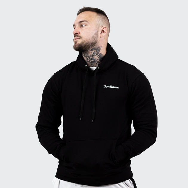 Толстовка Athlete Black White - GymBeam S (117922) - Фото 1 Толстовка Athlete Black White - GymBeam S (117922) - зображення 1