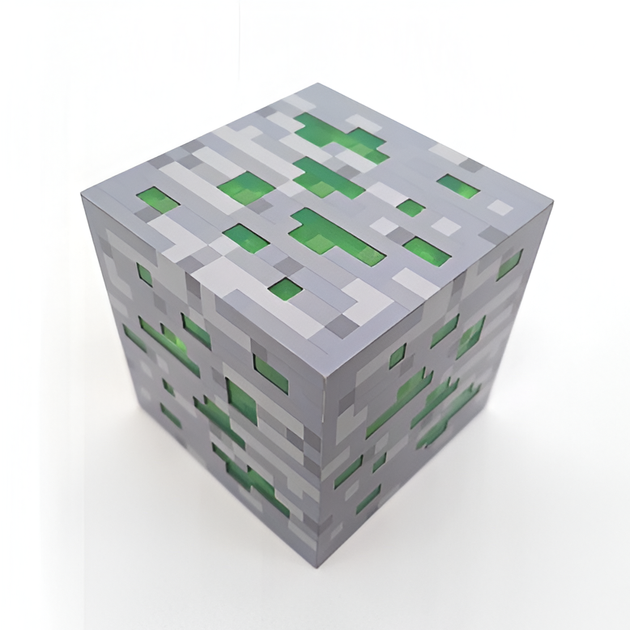 Ночник руда Майнкрафт Minecraft аккумуляторный USB изумруд зелёный - изображение 2