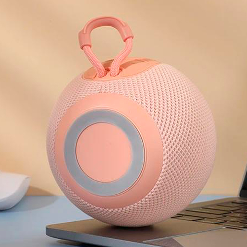 Портативна Bluetooth колонка TG337 з RGB підсвічуванням і функцією гучного зв'язку, радіо, рожева - зображення 3