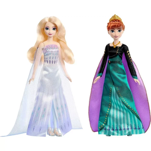 Набор кукол Анна и Эльза Disney Frozen Queen Anna Elsa the Snow Queen Fashion - изображение 4