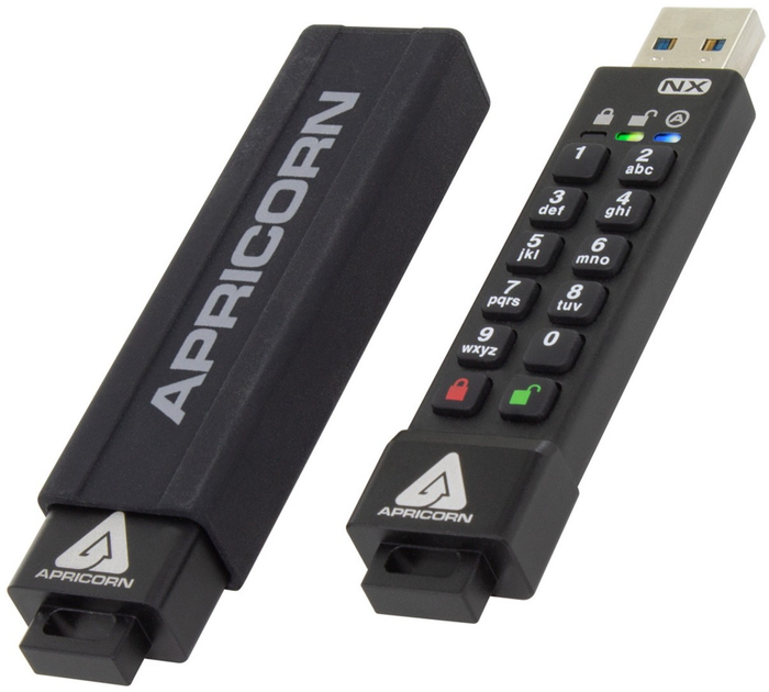 Pendrive Apricorn Aegis Secure Key 3NX 4GB USB 3.2 Black (ASK3-NX-4GB) - obraz 1