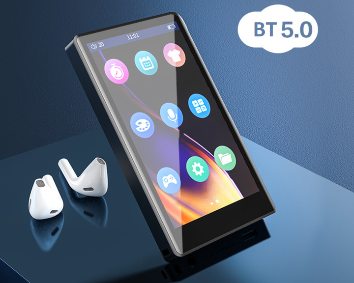 MP3 MP4 плеер Ruizu H9 3.8" Bluetooth 5.0 Hi-Fi 32Gb металлический с внешним динамиком - изображение 2