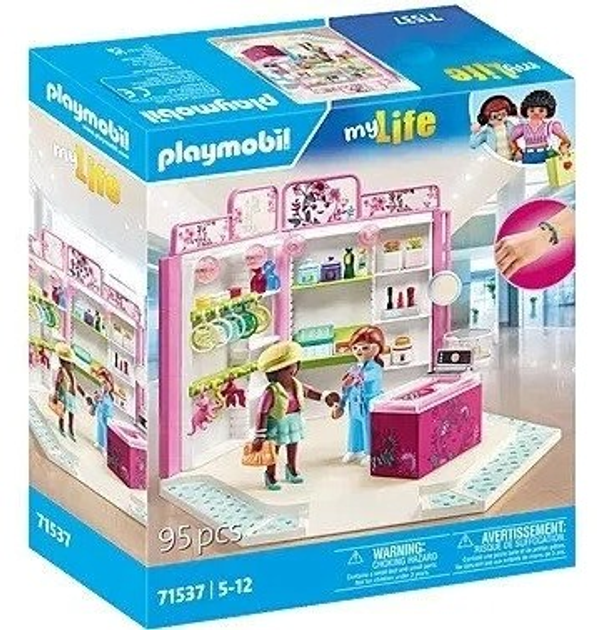 Zestaw do zabawy z figurkami Playmobil My Life Salon pieknosci 71537 (4008789715371) - obraz 1