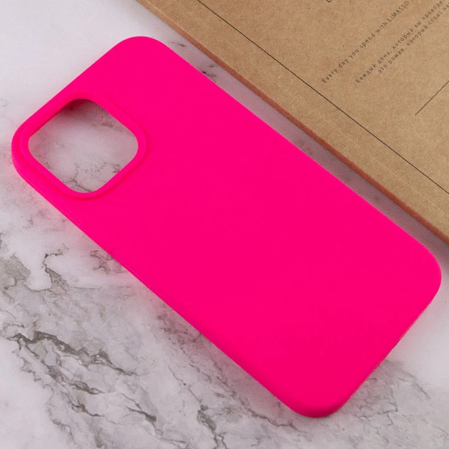 Чохол Silicone Case Full Protective (AA) NO LOGO для Apple iPhone 14 Pro (6.1") Рожевий / Barbie pink - изображение 2