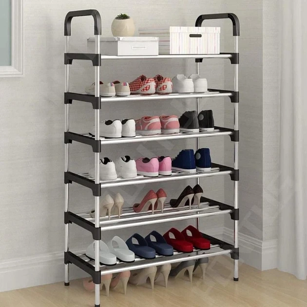 Полиця для взуття 6 секцій New shoe rack 56 х 28 х 113 см - зображення 5