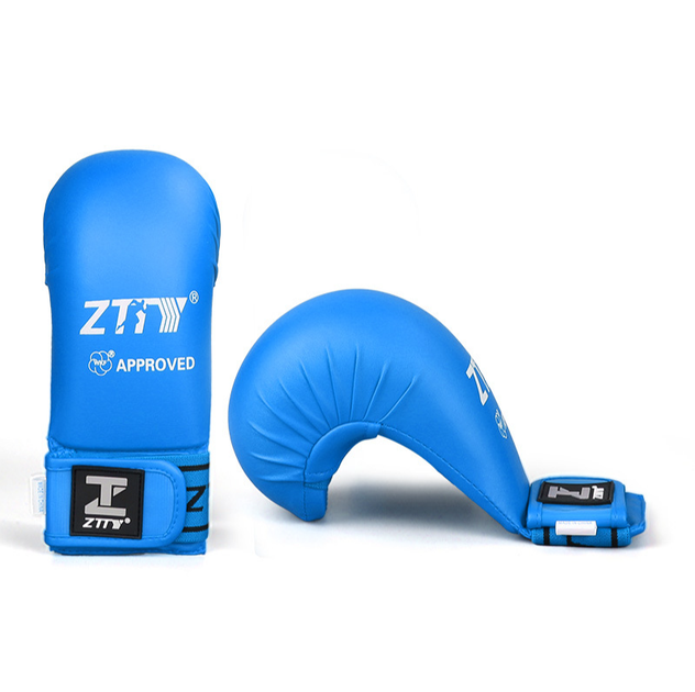 Рукавички для карате WKF ZTTY Сині розмір М - Фото 1 Рукавички для карате WKF ZTTY Сині розмір М - изображение 1
