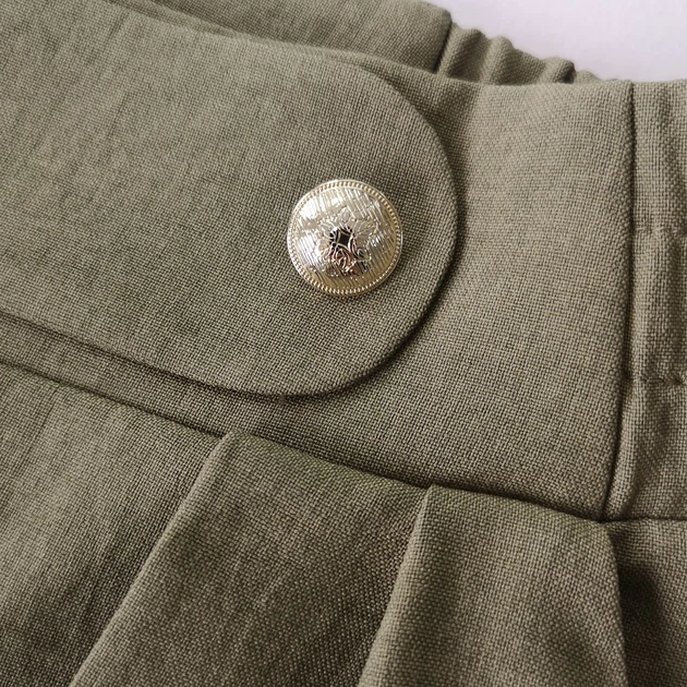 Spodnie dzwony damskie BeWear B252 1411598 S Oliwkowe (5905563704950) - obraz 5