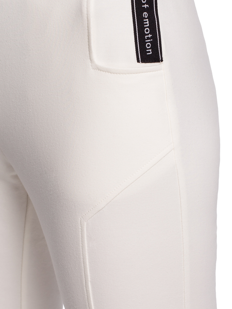 Spodnie slim fit damskie Made Of Emotion M493 S Ecru (5903068475436) - obraz 6