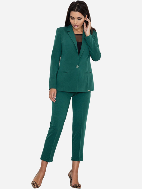 Spodnie slim fit damskie Figl M552 S Zielone (5902194337984) - obraz 3