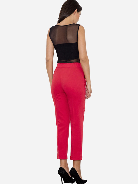 Spodnie slim fit damskie Figl M552 XL Czerwone (5902194337977) - obraz 4