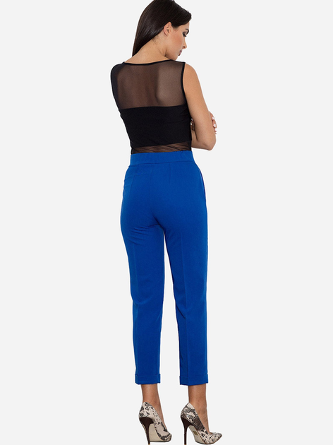 Spodnie slim fit damskie Figl M552 S Niebieskie (5902194338028) - obraz 4