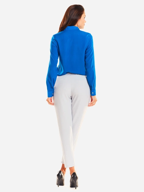 Spodnie slim fit damskie Awama A241 M Szare (5902360525191) - obraz 4