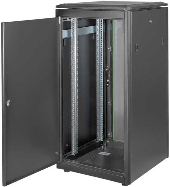 Szafa serwerowa DIGITUS Unique Series 19" 22U 600x600 Black (DN-19 22U-6/6-B-1) - obraz 3