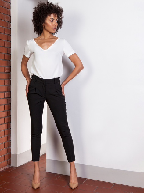 Spodnie slim fit damskie Lanti Trousers Sd115 38 Czarne (5904252704394) - obraz 3