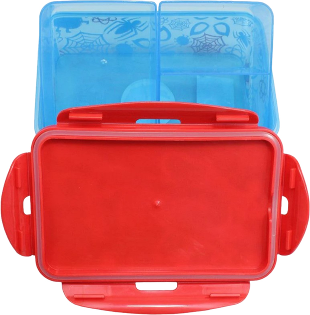 Pojemnik na lunch Stor Spiderman z wyjmowanymi przegródkami Wielokolorowy 1.2 l (8412497747450) - obraz 3