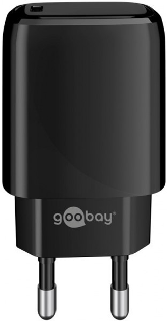 Ładowarka do telefonów Goobay 20 W USB-C PD Black (4040849538643) - obraz 1