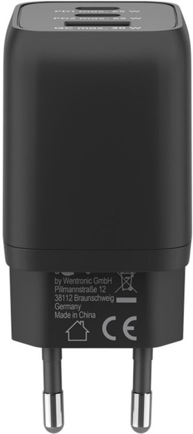 Ładowarka do telefonów Goobay 65 W USB-A USB-C PD GaN Black (4040849647536) - obraz 4