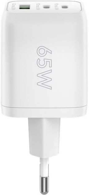 Ładowarka do telefonów Goobay 65 W USB-A USB-C PD GaN White (4040849647543) - obraz 2