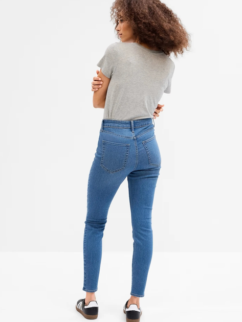Jeansy slim fit damskie GAP 779223-00 27 Niebieskie (1200060962457) - obraz 4