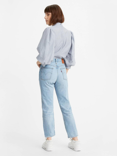 Jeansy regular fit damskie Levi's 501 Crop 36200-0124 25-30 Niebieskie (5400898355063) - obraz 4
