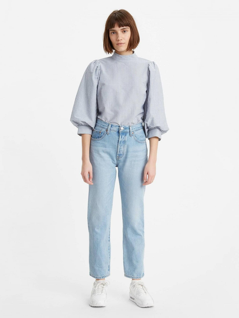 Jeansy regular fit damskie Levi's 501 Crop 36200-0124 29-30 Niebieskie (5400898355209) - obraz 3