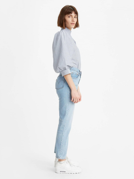 Jeansy regular fit damskie Levi's 501 Crop 36200-0124 26-30 Niebieskie (5400898355070) - obraz 6