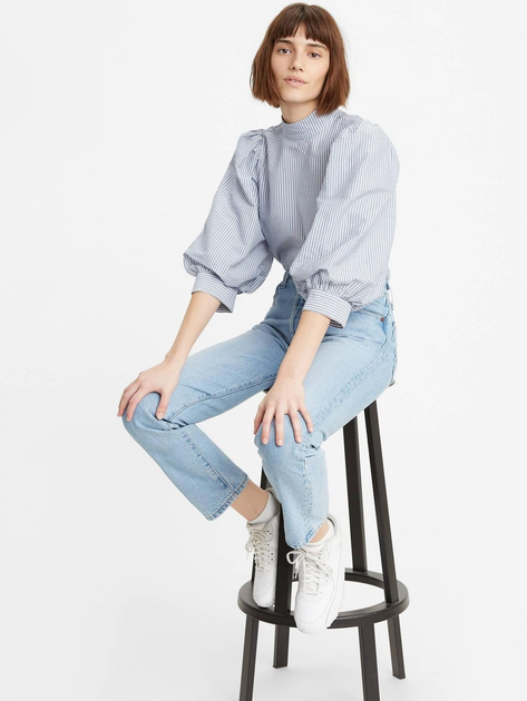 Jeansy regular fit damskie Levi's 501 Crop 36200-0124 28-26 Niebieskie (5400898293556) - obraz 5
