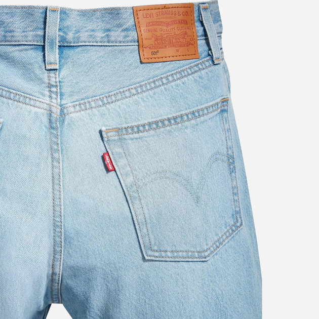 Jeansy regular fit damskie Levi's 501 Crop 36200-0124 28-26 Niebieskie (5400898293556) - obraz 10