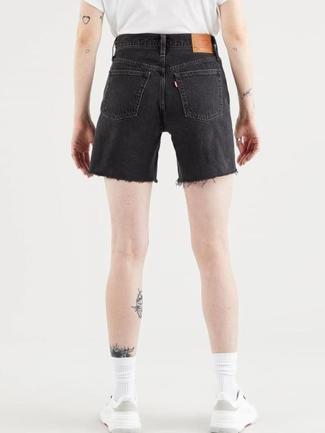 Krótkie spodenki damskie jeansowe Levi's 501 Mid Thigh Short 85833-0016 29 Czarne (5400970000454) - obraz 2