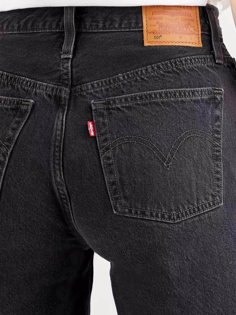 Шорти джинсові жіночі Levi's 501 Mid Thigh Short 85833-0016 27 Чорні (5400898909136) - зображення 6