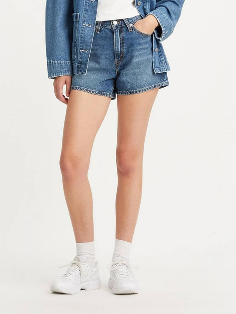 Krótkie spodenki damskie jeansowe Levi's 80S Mom Short A4695-0003 25 Granatowe (5401105466213) - obraz 1