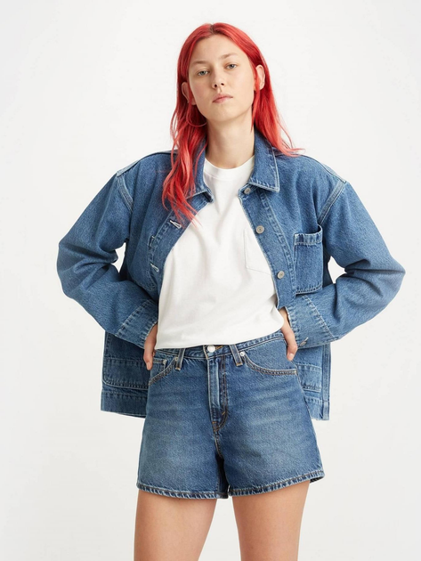 Spodenki damskie jeansowe Levi's 80S Mom Short A4695-0003 29 Granatowe (5401105466244) - obraz 6