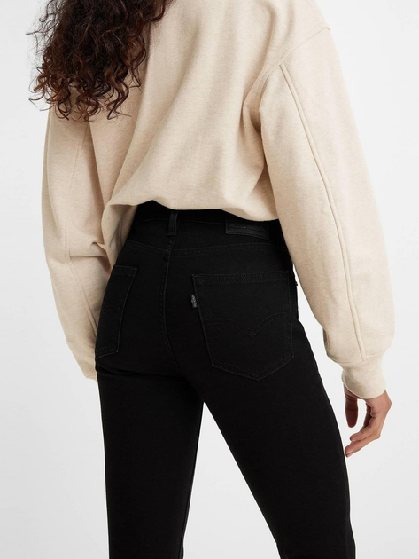 Jeansy skinny damskie Levi's 721 High Rise Skinny 18882-0233 27-32 Czarne (5400816306207) - obraz 7