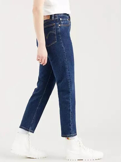 Jeansy regular fit damskie Levi's 501 Crop 36200-0179 30-28 Granatowe (5400970241789) - obraz 5