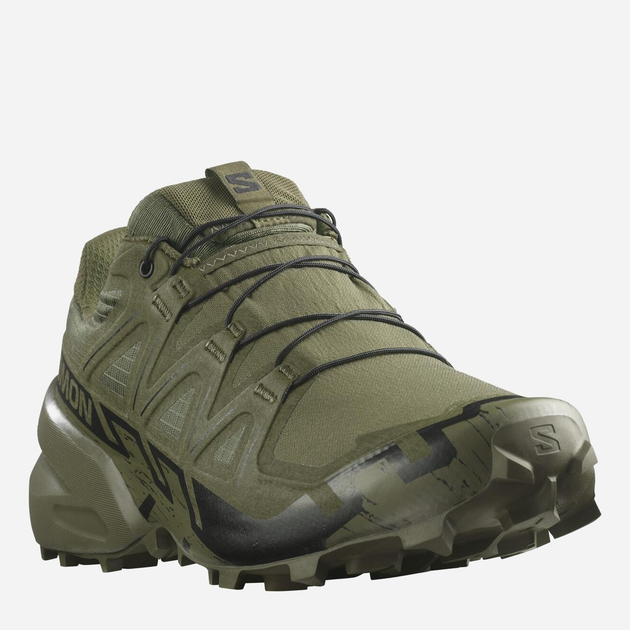 Мужские тактические кроссовки Salomon Speedcross 6 Forces L47161200 48 (13US/12.5UK) 31 см Green/Black (195751264860) - изображение 2