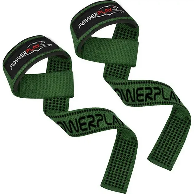 Лямки для тяги PowerPlay 7064 Lifting Gym Straps Зелені - Фото 3 Лямки для тяги PowerPlay 7064 Lifting Gym Straps Зелені - изображение 3