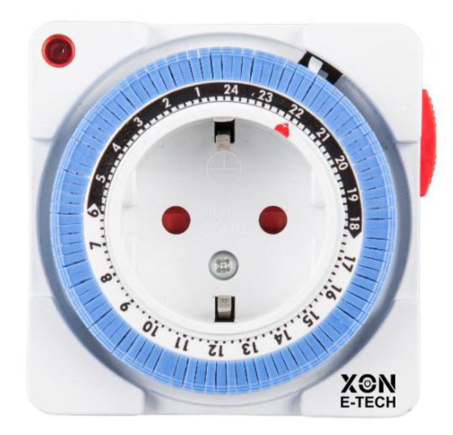 Розетка с таймером электро-механическая суточная XON E-Tech SwitchTimer ...