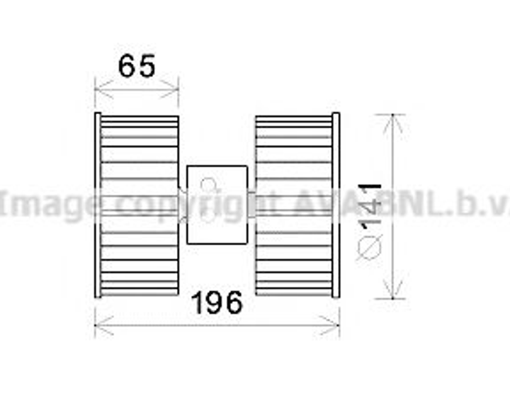 BW8475 AVA Вентилятор салона BMW 3 SERIES E36 (1991) 316I 1.6 Ava (BW8475) - зображення 1