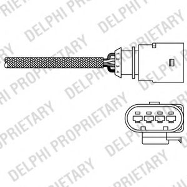 ES20289-12B1 Delphi Лямбда зонд VW Caddy III 1.4/1.6 04-15 Delphi (ES2028912B1) - зображення 1