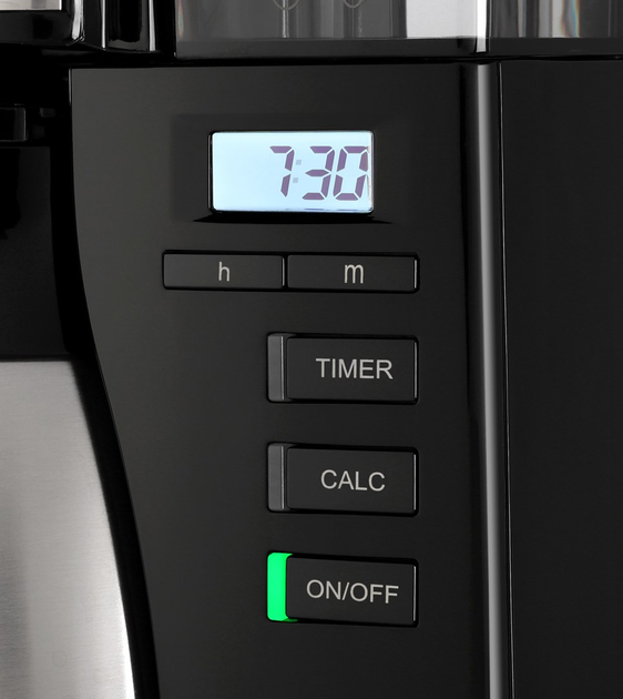 Ekspres do kawy przelewowy Melitta Look V Therm Timer Black (LOOK V THERM TIMER BLACK 1025-1) - obraz 9
