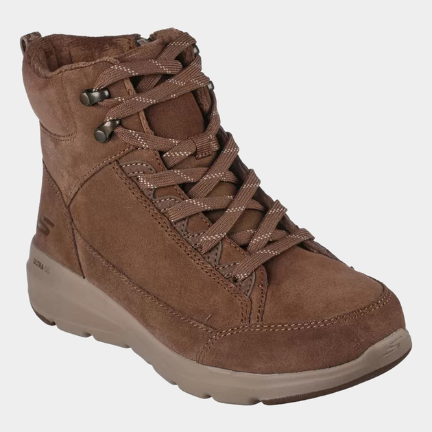 Женские ботинки высокие Skechers 144177 BRN 39 (9US) 26 см Бежевые ...