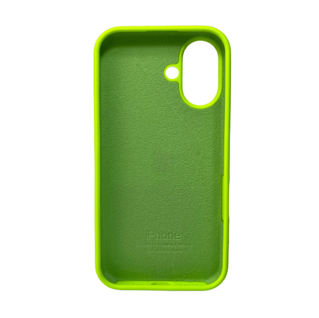 Защитный чехол-накладка Silicone Full Case AA Open Cam для Apple iPhone 16 Shiny Green (FullOpeAAi16-24) - изображение 2