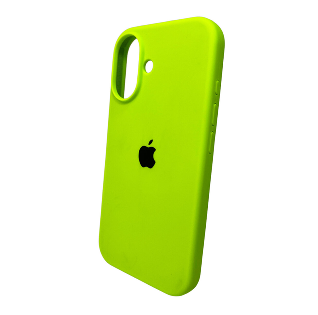 Защитный чехол-накладка Silicone Full Case AA Open Cam для Apple iPhone 16 Shiny Green (FullOpeAAi16-24) - изображение 3