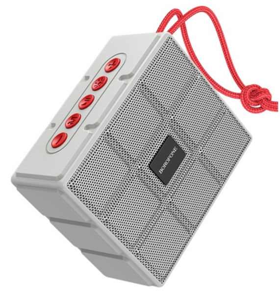 Портативна безпровідна блютуз колонка BOROFONE BR16 |BT5.1, TWS, FM, TF, USB, 4Hours, 5W| Сірий - Фото 1 Портативна безпровідна блютуз колонка BOROFONE BR16 |BT5.1, TWS, FM, TF, USB, 4Hours, 5W| Сірий - зображення 1