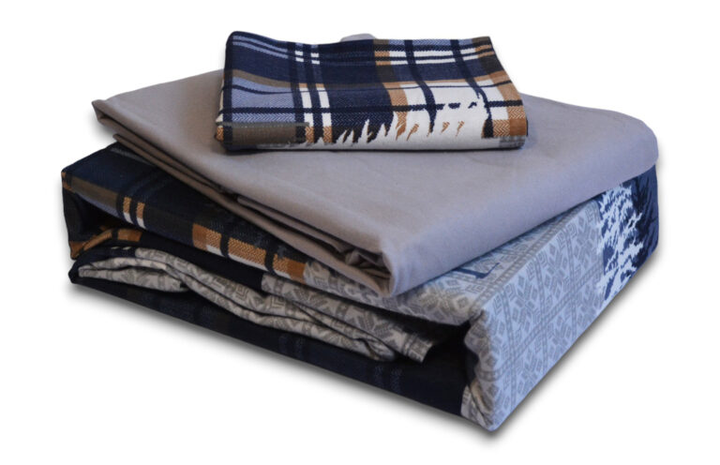 Комплект постельного белья First Choice Flanel Евро 200×220 см Байка Зимний лес - Фото 4 Комплект постельного белья First Choice Flanel Евро 200×220 см Байка Зимний лес - изображение 4